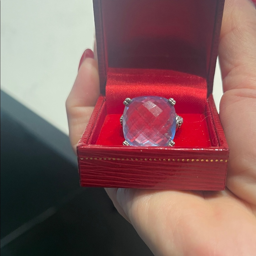 Judith Ripka Blue Gemstone ring